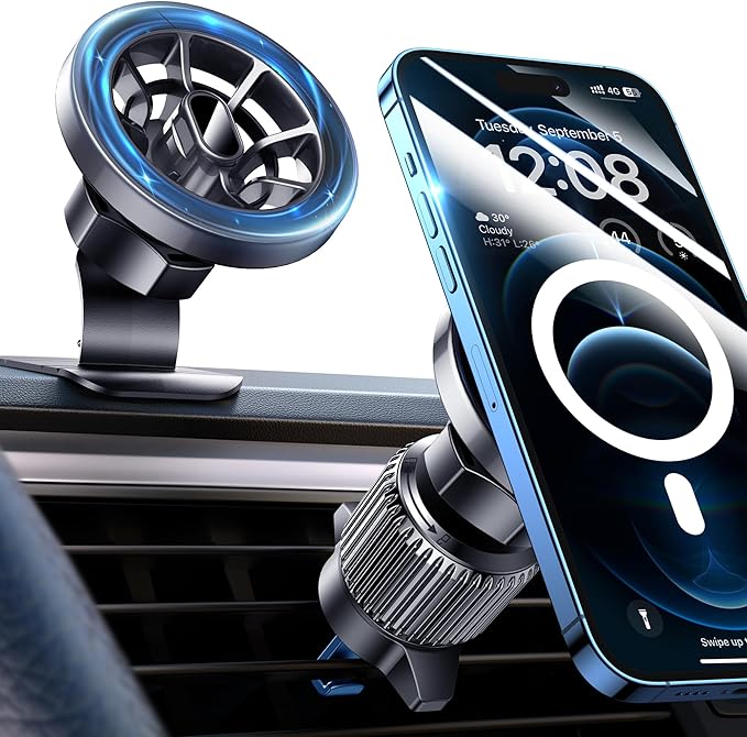 for Magsafe Car Mount [20 Strong Magnets] Magnetic Phone Holder for Car Dashboard [Hands Free] Cell Phone Magsafe 3 Car Mount Fit iPhone 15 14 13 Pro Max Pro Plus Mini