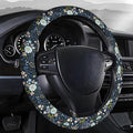 Steering Wheel Covers for Car, Truck, and SUV, Cute Non-Slip Breathable Elastic Steering Wheel, Car Accessories, Universal 15 Inch Leather Cover for Men Women Cute Colorful Floral