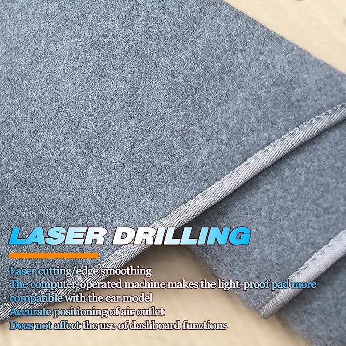 Dash Cover | Anti-Glare, Sun Protection, Dustproof, UV-Proof | Dashboard Covers Interior Car Accessories, Fit for Fo-rd F-150 1997 1998 1999 2000 2001 2002 2003, Expedition 97-02, Grey
