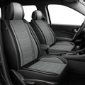 DISUTOGO Seat Covers Fit for Kicks 2018-2023 2024 2026 Front Seat Covers Faux Leather Car Seat Covers Breathable Waterproof Car Seat Protector (2 Seats, Black&Grey)