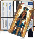 Car Document Holder with Magnetic Shut, Car Registration and Insurance Card Holder, Vehicle Glove Box Organizer Documents, Driver License, Auto Paperwork Organizer Wallet, Egyptian Queen Portrait
