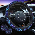Sea Turtle Steering Wheel Cover - Bule Sea Turtle Steering Wheel Cover Anti-Slip Breathable Universal 14-15 Inch Car with 2 Pcs Car Coasters Suitable Men Women