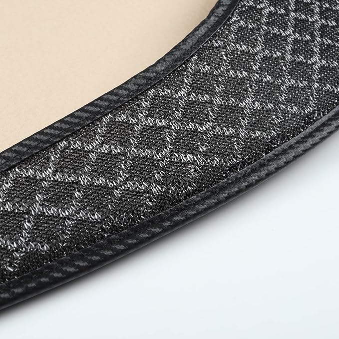XZPILINA Breathable Back Seat Cover-Universal Rear Seat Mat for All Seasons, Car Rear Seat Protector with Polyester Silk Material, Non-Slip Bottom. Fits 95% of Sedans, SUVs, Vans.(Black)