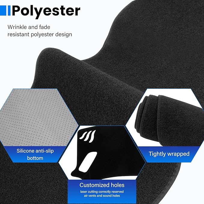 Dash Cover Mat Compatible with Kia Sorento 2021-2025 Car Interior Dashboard Cover Mat Nonslip Dashmat Sunshade Glare UV Rays Protector Accessories Custom Fit