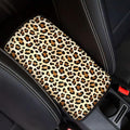 Horeset Leopard Print Auto Center Console Arm Rest Pad Universal Fit Car Armrest Cover Cushion Fit Most Vehicle