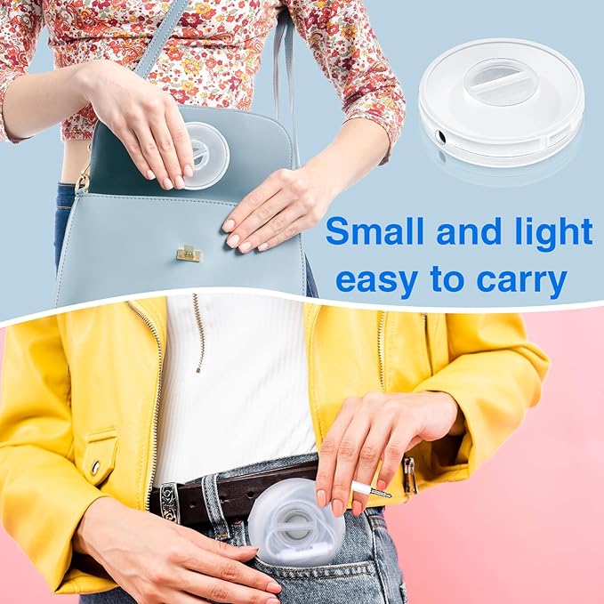 9 Pcs Charging Cord Organizer Portable Charger Cord Holder Round Storage Cable Winder Retractable Cable Management Flexible USB Cable Reel for Home Office Classroom, Transparent