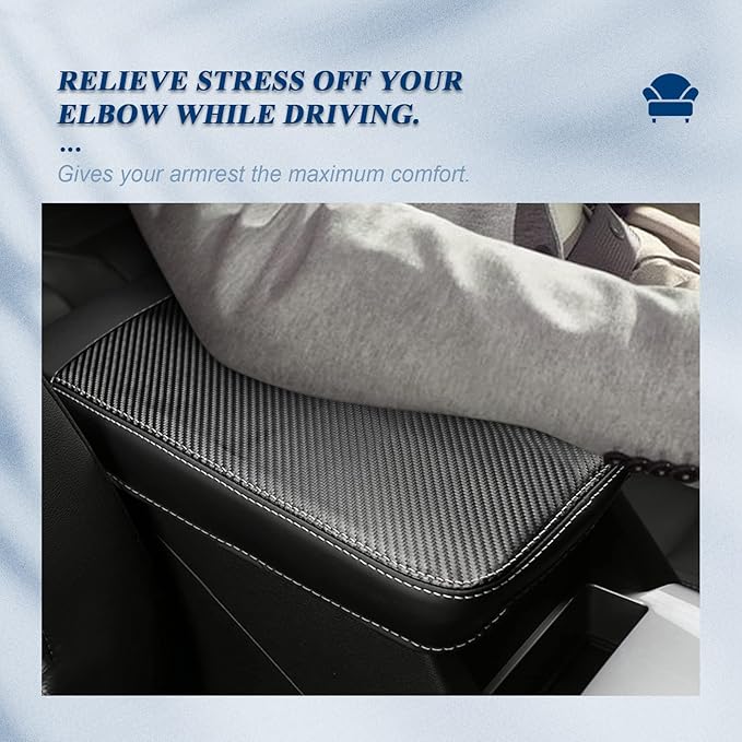 BIBIBO for Chevy Blazer 2023 Accessories 2023 Blazer Center Console Armrest Cover for 2019 2020 2021 2022 2023 Blazer Console Lid,2023 Blazer Arm Rest Pad Seat Box Cover, 2023 Blazer Arm Rest Cover