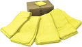 The Rag Company - Car Wash Towel - Professional Microfiber Auto Detailing and Drying Towels, Lint-Free, Streak-Free, Great for General Cleaning, 320gsm, 16in x 27in, Yellow (Wholesale Case of 125)