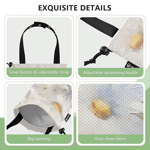 ALAZA Hanging Car Trash Bags Garbage Bag Trash Can for Back Seat Small Daisy White Flower 1 Washable Storage Bag Retractable 2 Pack