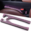 Briwill Pink Car Seat Gap Filler, Set of 2 Pink Bling Car Gap Filler Universal Fit for Car SUV Truck, Handmade Crystal Rhinestone Diamond Pink Bling Car Accessories for Women(Pink)