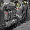 MAIKER 2pcs Tactical Seat Back Molle Panel Compatible with 2021-2026 Ford Bronco, Tactical Rigid Molle Aluminum Insert Panel with 4 Storage Bags and 10 Fastening Tape