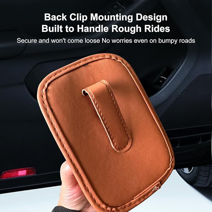 VOJKOREL Universal Door Water Cup Holder, car Multi-Function Storage Rack, car seat Back Beverage Holder, Suitable for Water Cups, Mobile Phones, Drinks, Coffee, etc.(Orange)