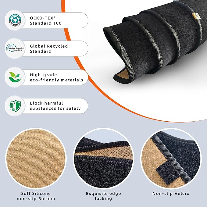 KEYOOG Dashboard Cover Dash Mat Fit for K-ia Soul 2013-2010 (for Left Hand Drive),Car Dash Board Mat Anti-Glare Carpet,Non-Slip Pad Sunshield Protector (Black)