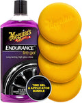 Meguiar's Endurance Tire Gel & Supreme Shine Applicator Pads Bundle , Long-Lasting Tire Shine and Protection Kit for Deep, Rich Gloss, Includes Easy Foam Applicator