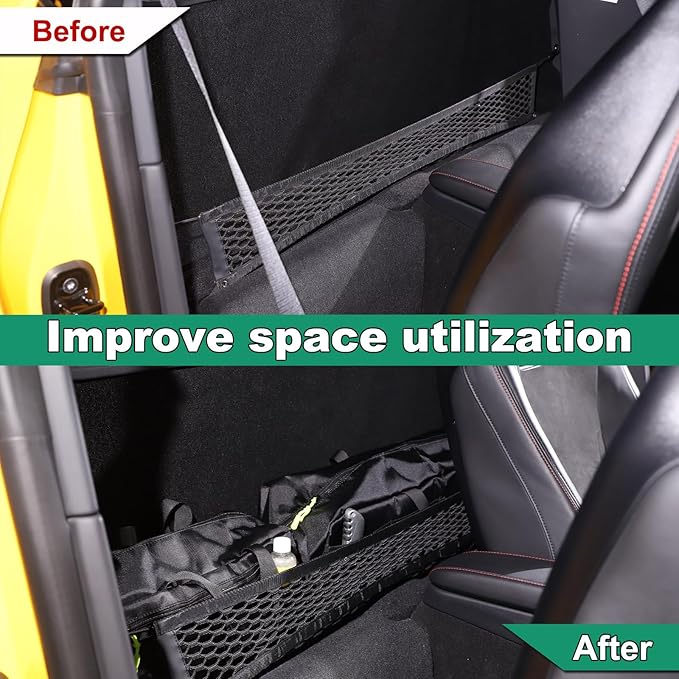 Sekhyna Car Backseat Organizer Compatible with Lotus Emira 2020-2024,Car Organizer Bag Side Trunk Cargo Storage with 2 Large Pockets,2PCS Multifunctional Storage Bag For Lotus EMIRA V6 GT4 I4 Coupe