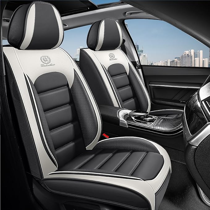 AREKA 2 Seat Covers for Subaru Crosstrek 2016-2026 Breathable Cars Seat Covers,Anti-Slip Waterproof Car Seat Protectors with Airbag,Automotive Vehicle Cushion with Storage Pockets (Standard,Gray)