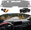 Dash Cover for Chevy Chevrolet Colorado/GMC Canyon 2023-2025 2026 Dashboard Cover Mat Non-Slip Center Console Protector Mat Sunshade(Gray)+1 Extra Handy Brush
