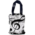 NHNXHWIA Music Notes Car Garbage Bag,Waterproof Small Car Trash Bag Hanging Back of Seat,Drawstring Hanging Car Trash Bag with Adjustable Buckle for Car Accessories
