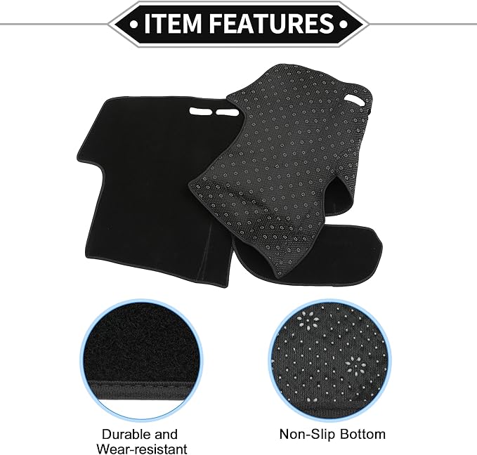 Dash Cover Compatible for Toyota Yaris 2004-2011, Non-Slip Polyester Black Center Console Dashboard Cover Pad Carpet