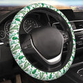 Green Cactus Steering Wheel Cover for Women Men Girls, Universal 15 Inch Cute Anti Slip Steering Wheel Protector Car Accessories Interior for Auto Truck SUV
