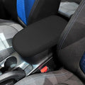 AOMSAZTO Console Covers for 2014 2015 2016 2017 2018 2019 Kia Soul Armrest Covers for Kia Soul Blak with Black Stiches