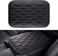 Amiss Auto Center Console Pad, Universal Waterproof Armrest Seat Box Cover, Car Interior Accessories, Leather Auto Armrest Cover Protector for Most Vehicle, SUV, Truck (Pink-Line)