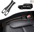 2 Pack Car Seat Gap Filler Organizer Compatible with Toyota Land Cruiser 2024 2025 Accessories,Car Gap Seat Filler Prevents Things Dropping，Seat Gap Filler with Phone Holder(Black)