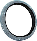 Bling Diamond Steering Wheel Cover, Universal Fit 14.5-15 Inch, Elastic No Inner Ring, All Season Car Decor(Light Blue)