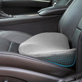 Car Seat Cushion for Driving - Comfort Memory Foam for Car Driver Seat- Back Support & Pain Relief - Car Travel Accessories for Long Trips (Gray)
