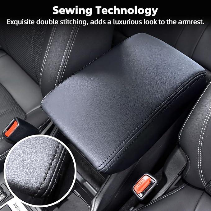 Center Console Armrest Cover Compatible with Subaru Crosstrek/Impreza 2024 2025 2026, Soft Armrest Pad Cover Protector Cushion for Subaru Interior Accessories
