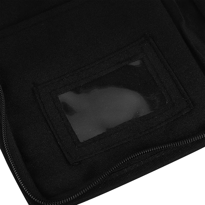 Car Document Holder and Insurance Registration Holder Oxford Fabric Multi-pocket Glove Box Organizer Portable Storage Case for Vehicle Guides and Cards, Black