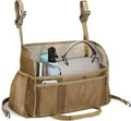 Car net Pocket Handbag Holder, car Purse Holder can be Used to Store Items, Protective Barrier for Children and Pets in The Back seat of car, Helps to Drive Safely (Khaki)