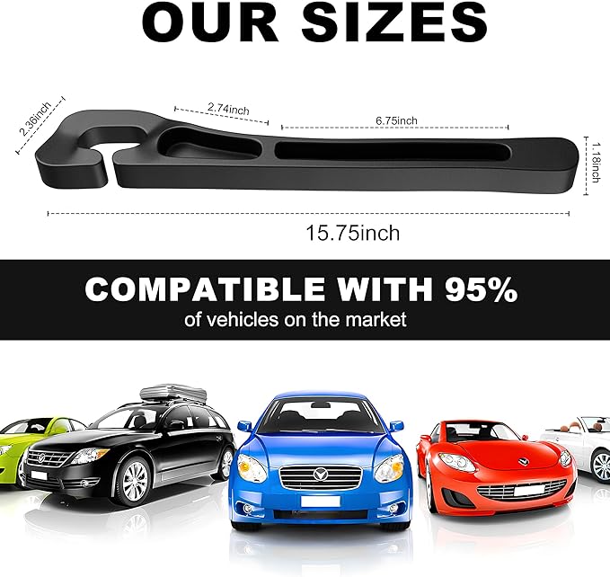 Car Seat Gap Filler 2 Pack,No Drop Seat Guard,Drop Seat Gap fillers Between Seat and Console Stop Things from Dropping (Black)