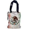 NHNXHWIA Vintage Mexico Flag Car Trash Bag,Hanging Drawstring Car Garbage Bag,Waterproof Canvas Car Back Seat Organizer with Adjustable Buckle,for Vehicles,SUVs,Camping,Road Trips