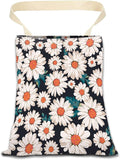 Car Garbage Can, Hanging Car Trash Can Bag for Cute Back Seat Organizer, Retro Daisy
