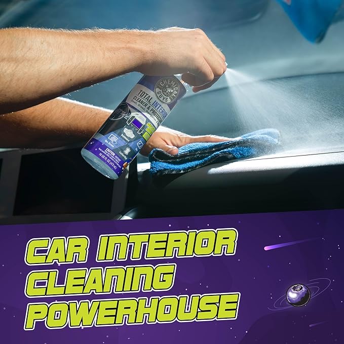 Chemical Guys Total Interior Cleaner & Protectant - (16 oz) All-in-One Car Interior Cleaner for Dash, Seats, Carpet, Glass, Vinyl, Leather, and Plastic - Galactic Scent