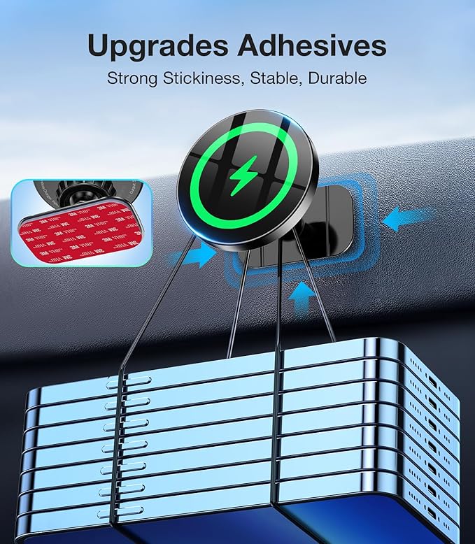 for MagSafe Car Mount Charger【100% Compatible 】carmount 2.0 Magnietic Phone Holders for Your Car Cell Phone Mount for Car Air Vent Dashboard Wireless Car Charger for iPhone 17 16 15 14 13