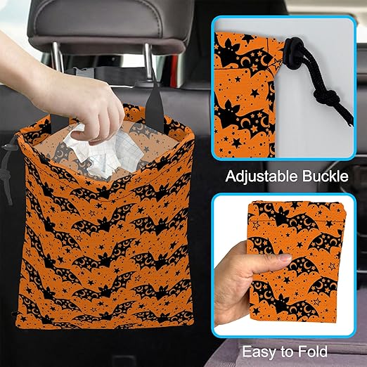 ghatobty Car Trash Can Waterproof Garbage Bag Hanging for Car Back Seat