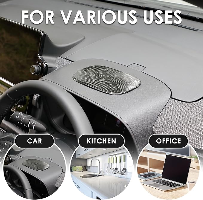 Car Dashboard Non Slip Mat Phone Holders For Your Car, Anti-slip Mat For Dashboard, Air Freshener, Mirror, Sunglasses, Keychain, Coin Holder | Car Accessories | Black | 2PCS - Japan Import