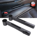TATACLEA 3in1 Car Seat Gap Storage - Prevent Small Items from Falling, with Pocket Organizer and Removable Cupholder (Black)
