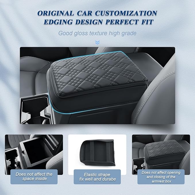 BIBIBO for 2025 2026 Toyota 4Runner Center Console Armrest Cover 2025 2026 Toyota 4Runner Arm Rest Cover 2025 Toyota 4Runner Accessories 2025 4Runner Armrest (Thick)