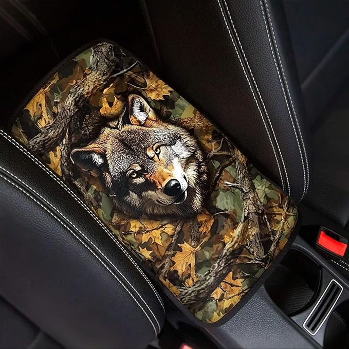 Biyejit Car Center Console Armrest Cushion Cover Pad Car Interior Decor Accessories Universal Fit for Sedan, Truck, SUV