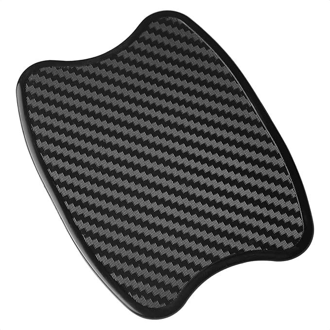 WORCAS 4 Pcs Carbon Fiber 3D Texture Car Door Handle Protector Pad Scratch Resistant Durable Premium Protection for Car Door Handles Prevents Scratches and Wear S Size