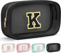 YOOLIFE Valentines Gifts for 3 4 5 6 7 8 9 10 11 12 13 Year Old Girls Travel Makeup Bag Pouch Toiletry Bag for Kids Clear Makeup Bag Cosmetic Bag Birthday Gifts for Girls Kids Preppy Stuff Black K