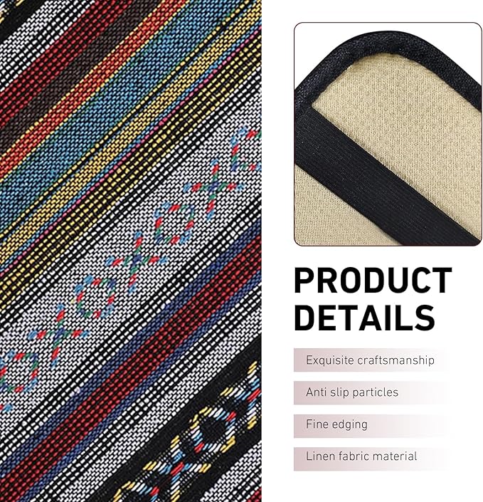 Car Center Console Cover, Bohemian Style Armrest Cover Pad, Breathable Non-Slip Armrest Box Pad, Universal Center Console Protector Cushion, Boho Car Accessories
