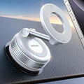 JOYROOM Magsafe Car Mount, Vacuum Car Phone Mount with Strong Magnetic, 360° Metal Strut Suction Cup Phone Mount for iPhone 17 Pro Max/16 15 14 13 12 Series& Android Magsafe Case, White