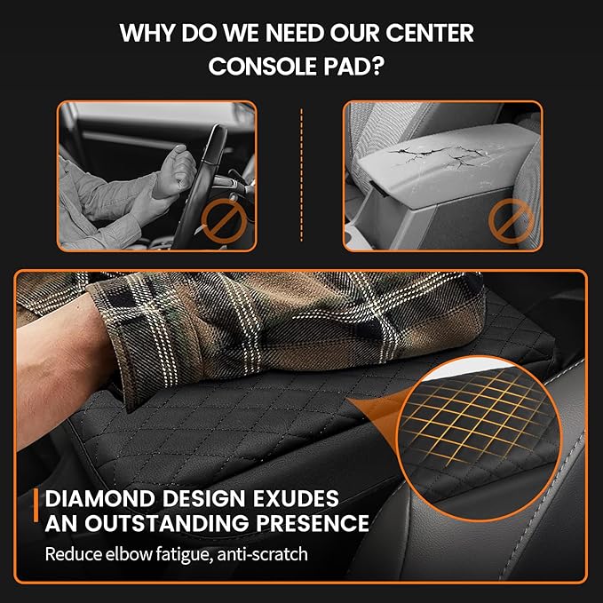 Custom Fit for Center Console Cover Subaru Crosstrek 2024 2025 2026/2024 2025 2026 Impreza Armrest Cover Center Console Pad Interior Accessories Car Armrest Seat Box Cover Protector