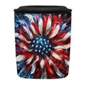 BIGCARJOB American Sunflower Car Trash Can for Back Seat, Large Interior Accessories Garbage Bin, Women Vehicle Trash Container, Reusable Garage Bag