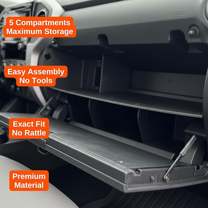 Vehicle OCD – Glove Box Organizer for Toyota 4Runner (2025-2026) – Made in USA – SLX199