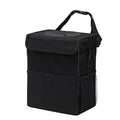 AOKJOY Car Garbage can with lid Leak Proof Vehicle Trash Can 3 Storage Pockets Hanging Waterproof car Trash Bag for SUV Black